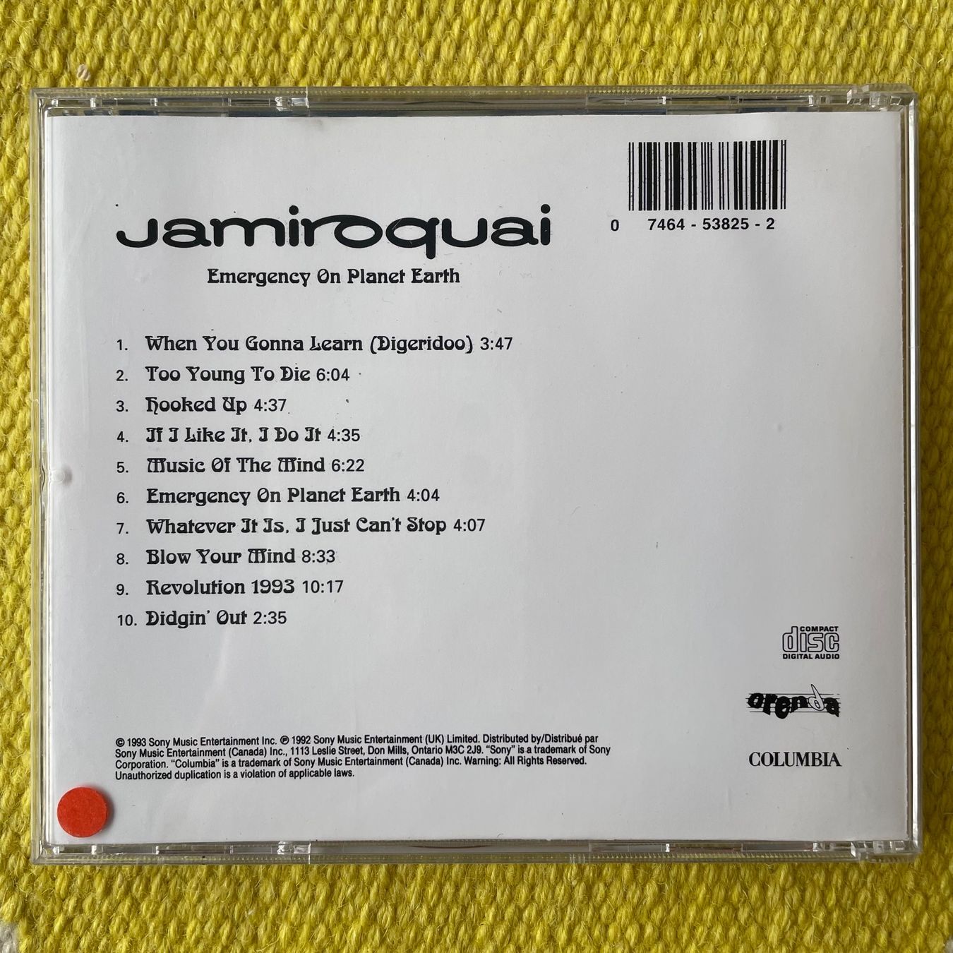 CD: JAMIROQUAI-EMERGENCY ON PLANET EARTH – Usato da Rorschacherberg venduto da CD-Roli 1