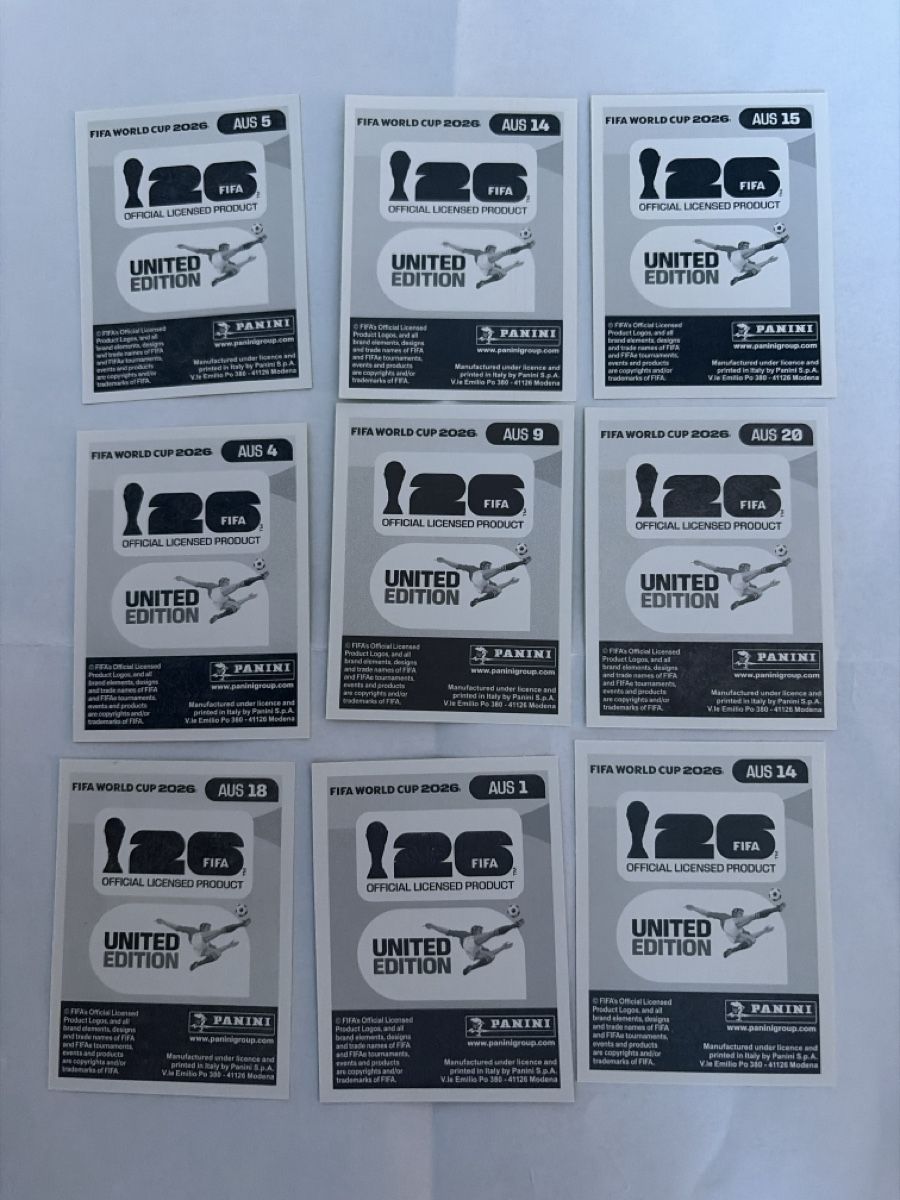 Panini Carte collezionabili: Panini 2026 lot de carte AUS – Nuovo (secondo la descrizione) da Pensier venduto da swerrmich 1