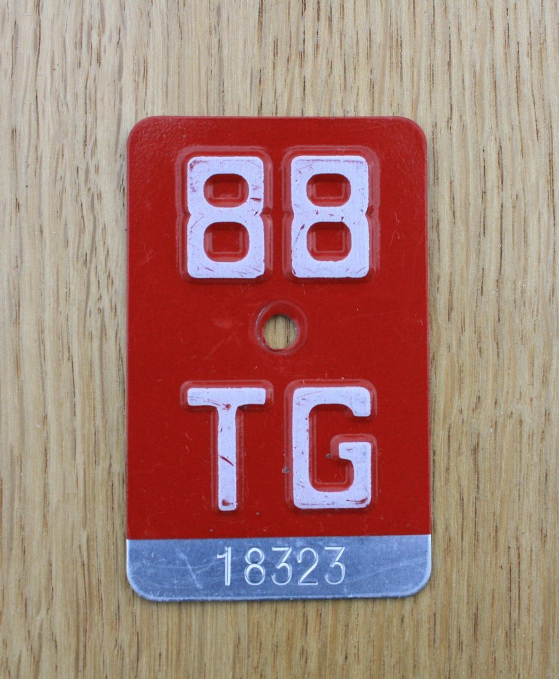 Schilder: Velonummer Fahrradnummer Nummerschild 88 – Gebraucht aus Egnach von Cintegral 2