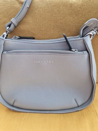 Sac Lamarthe Paris en cuir gris, parfait pour l'été!