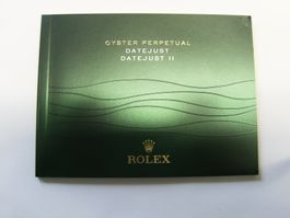 Rolex Booklet Oyster Perpetual Datejust/Datejust II englisch