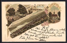 Litho Nidelbad, Gesamtansicht, Ortsparti