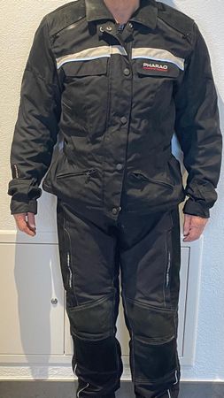 Motorradkombi Damen, Farbe schwarz, Grösse M 40-42