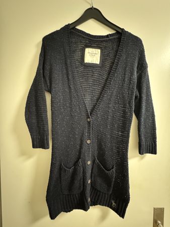 Abercrombie & Fitch Strickjacke, dunkelblau, Grösse M
