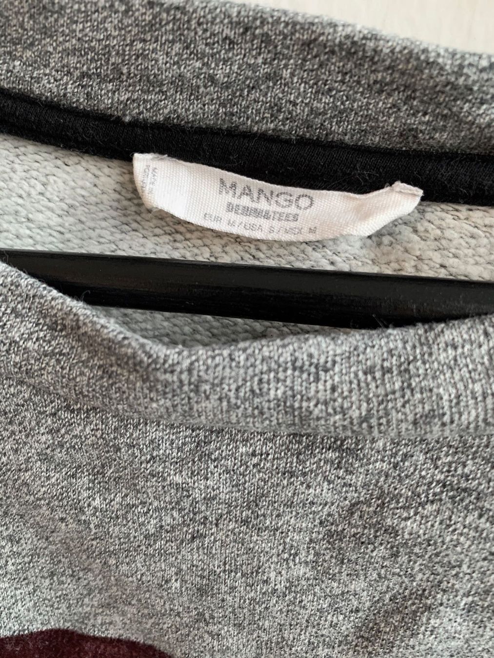 Mango Maglioni & Felpe: Grauer Pullover mit Print von Mango – Usato da Bern venduto da Fraeuleinhonig 2