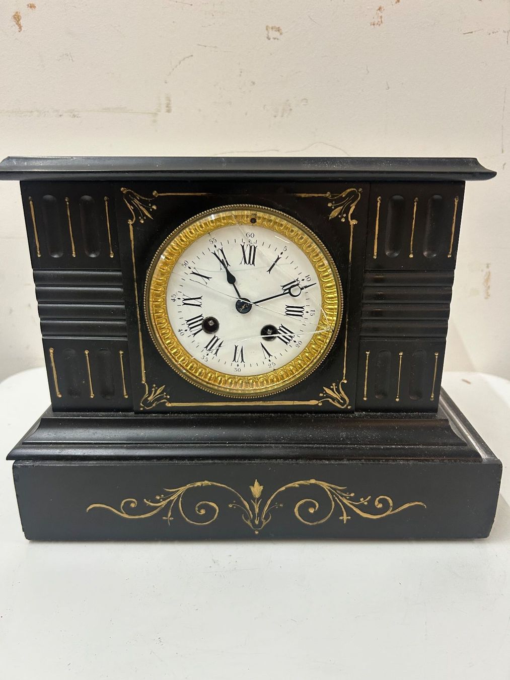Orologi da terra & Orologi da parete: antike Kaminuhr Schiefer oder Marmor 1856 – Usato da Zürich venduto da Levelart 1