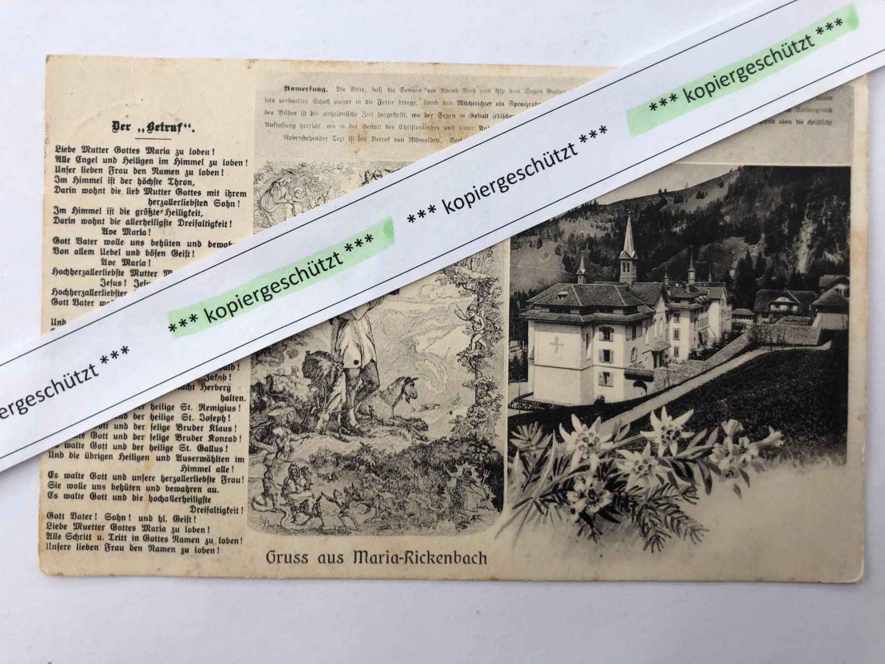 Cartoline postali: Maria-Rickenbach, 10.8.1936 alt AK – Usato da Hefenhofen venduto da Bierinder