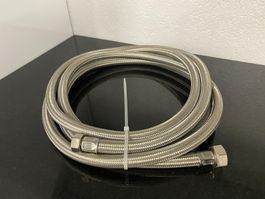 Panzerschlauch 1/2" x 3/4" - Länge 2.00m Edelstahl, Flexschl