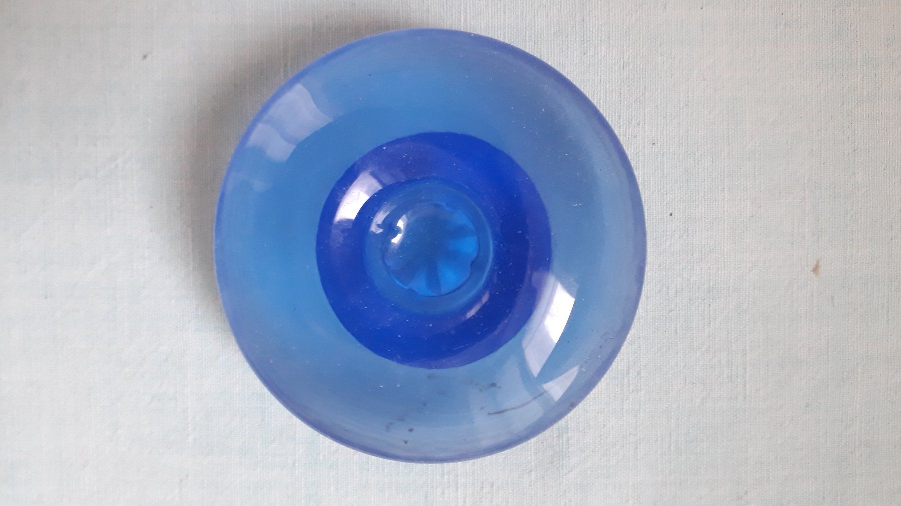 Portacandele: Kerzenständer aus blauem Glas – Usato da Zürich venduto da wildflower26 6