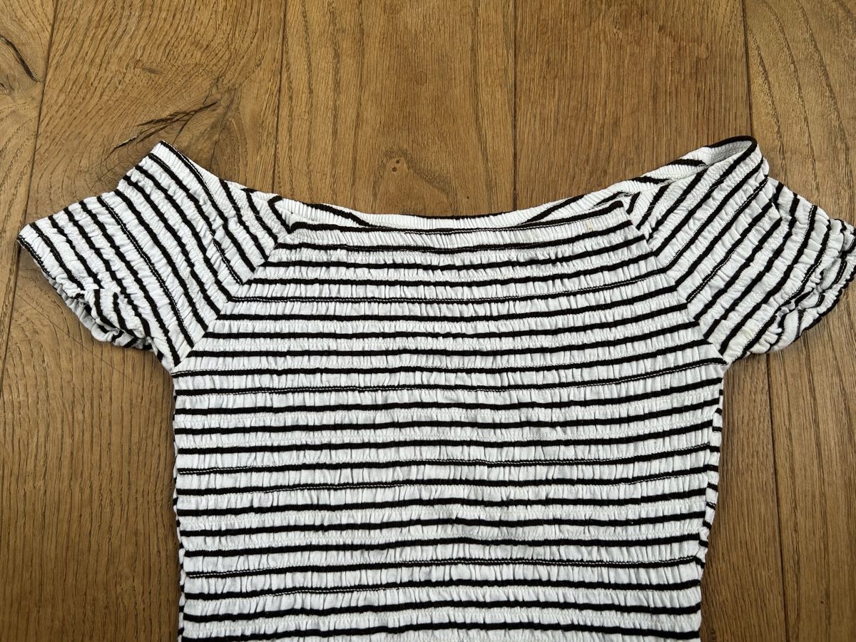 T-shirt: Sommer Top, schulterfrei, gestreift, Gr.S von Chicorée – Usato da Frauenfeld venduto da jae_vs6j 1