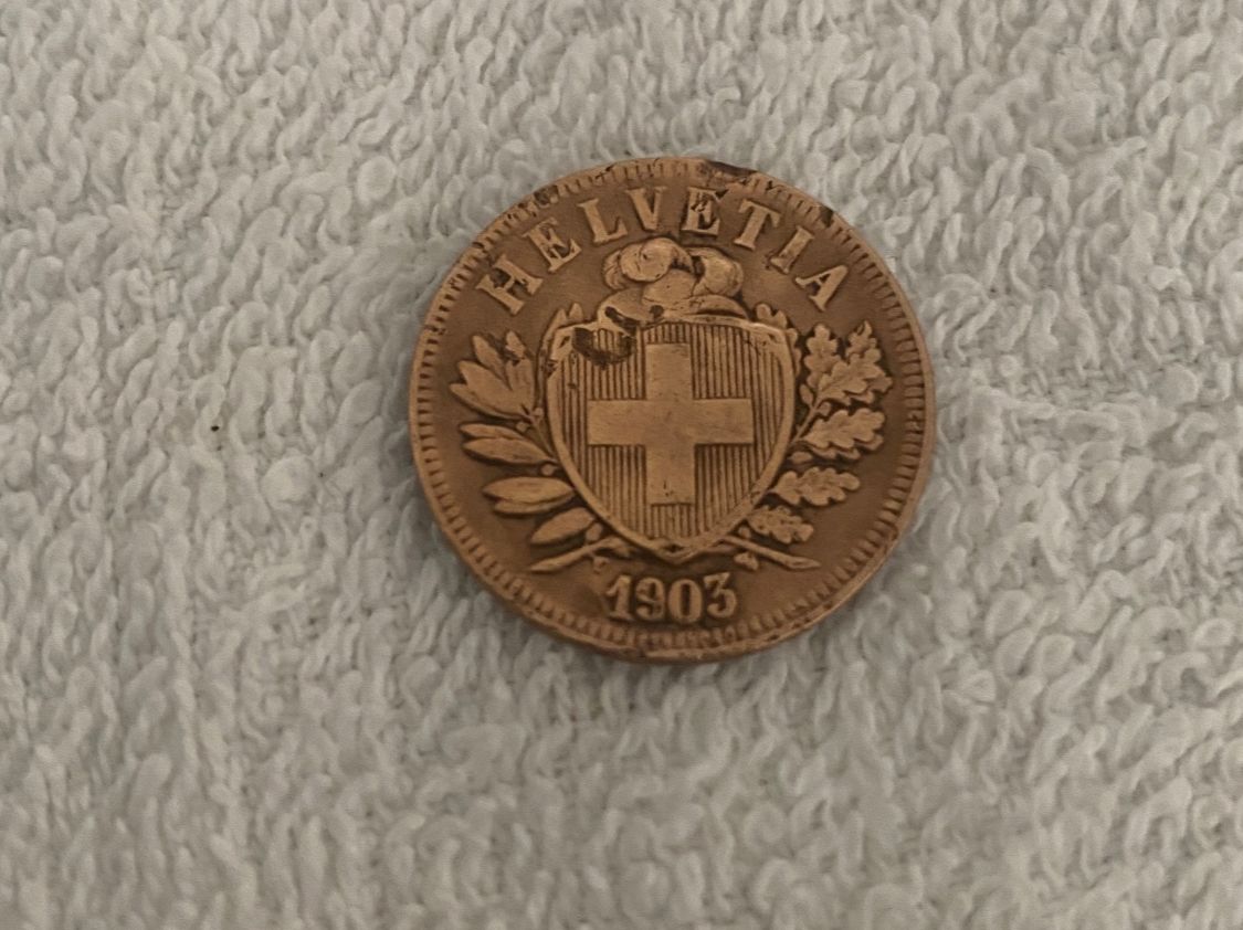Tutti le monete: 2 centimes/rappen 1903 – Usato da Nyon venduto da Ilmi09