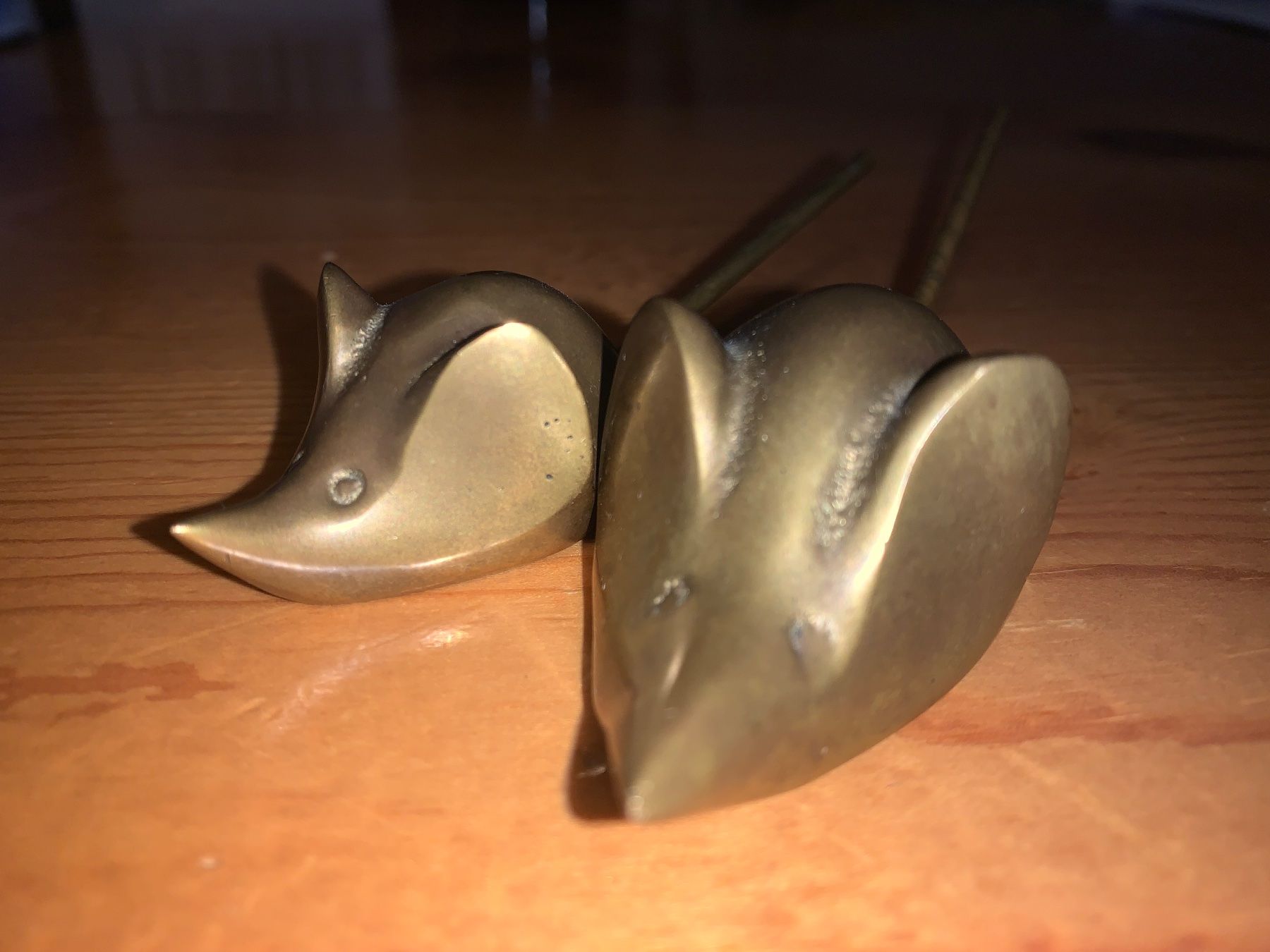 Statuette: 2x Vintage Messing Mäuse Figuren – Usato da Bellinzona venduto da eri_5kqz 2