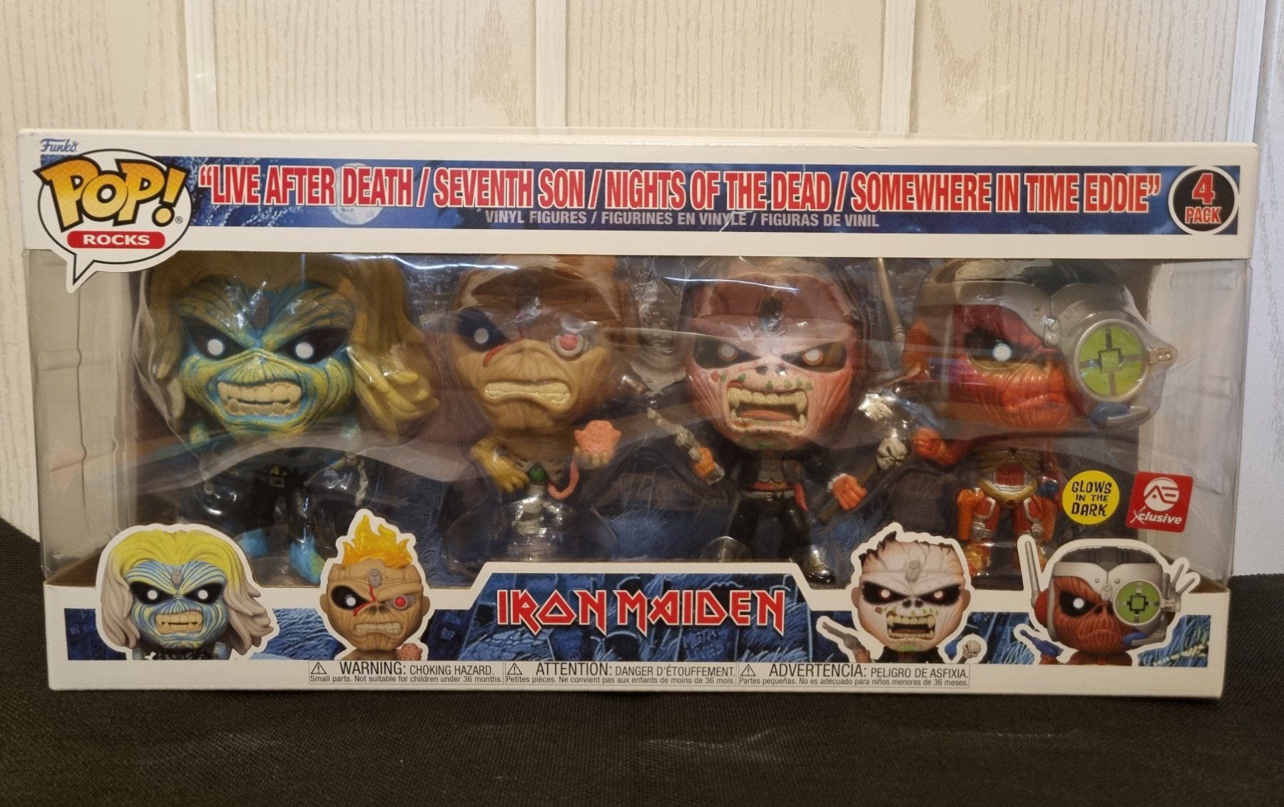 Funko Figuren: Funko POP! Rocks - Iron Maiden [4-pack, GitD, Exclusive] – Neu (gemäss Beschreibung) aus Vernayaz von fnkochase
