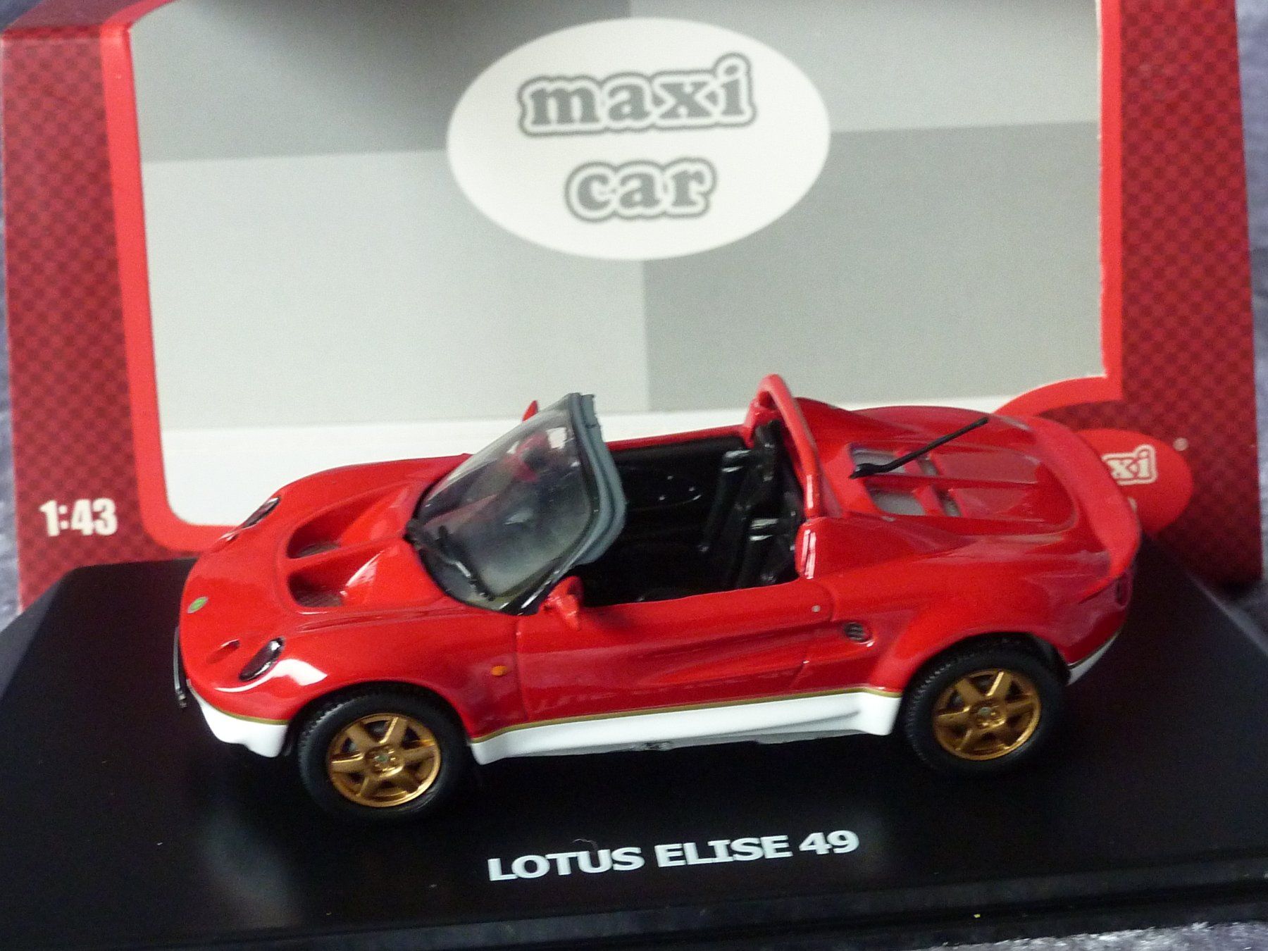 Lotus Modellini d'auto: Lotus Elise rot 1:43 – Nuovo e nell'imballaggio originale da Dürrenäsch venduto da modellautos4you