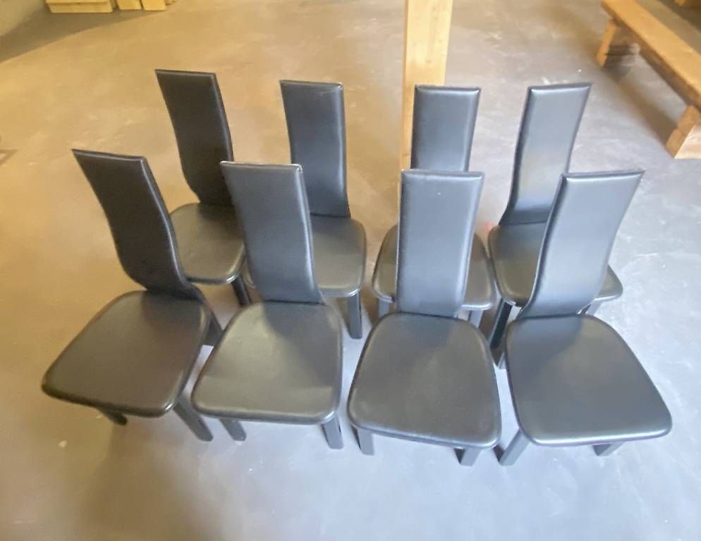 Sedie: Leder Essstühle 8 St. – Usato da Churwalden venduto da Dowo33 1