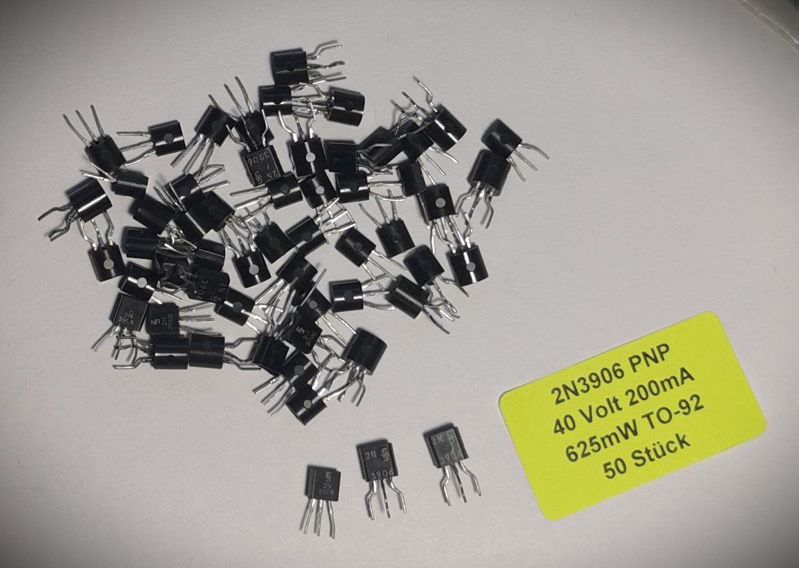 Siemens Componenti elettronici: 2N3906 PNP Transistor Siemens - 50 Stück – Nuovo (secondo la descrizione) da Bremgarten b. Bern venduto da Vittorio0