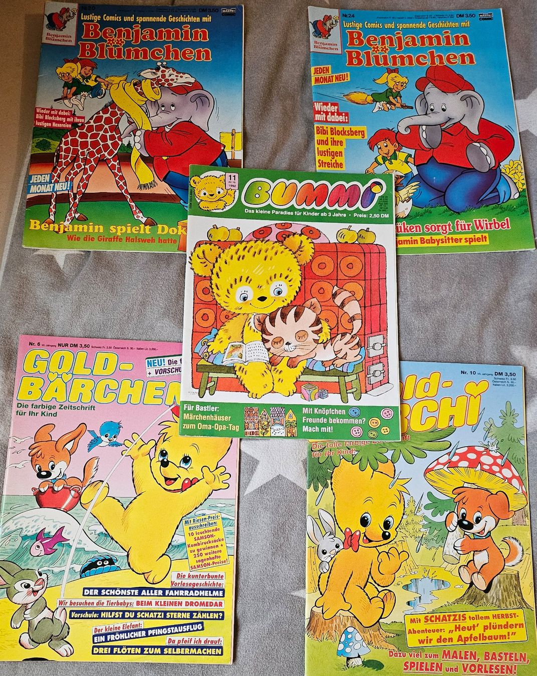 Fumetti: Bemjamin Blümchen (Bibbi Blocksberg) und Gold Bärchen – Usato da Thun venduto da Shame