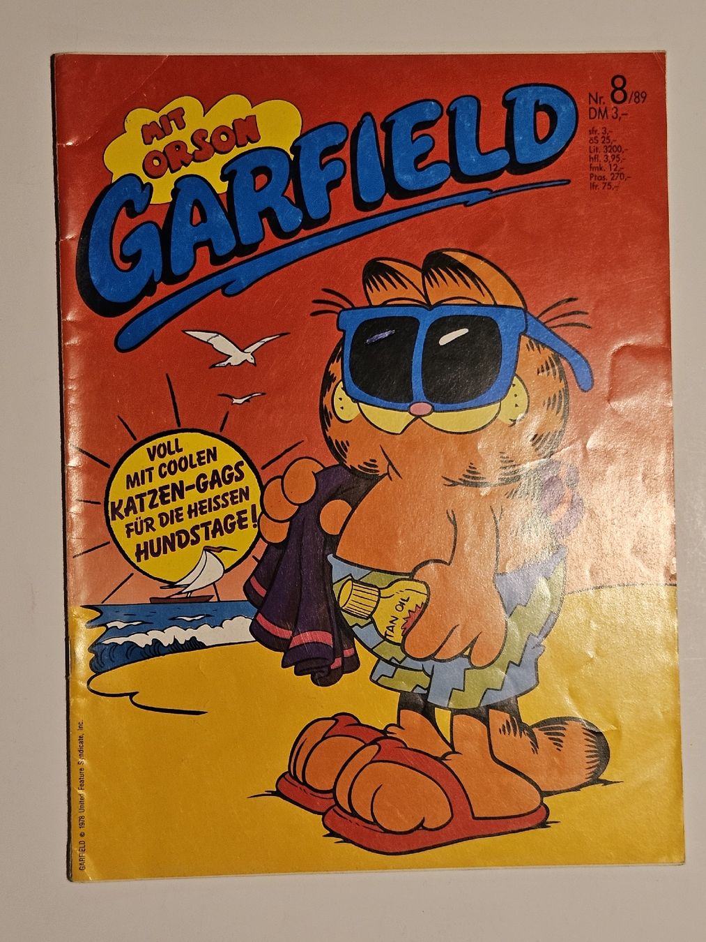 Fumetti: Garfield Comic Nr. 8 / 1989 / #WT18 – Usato da Oberdorf BL venduto da BaldenEagle