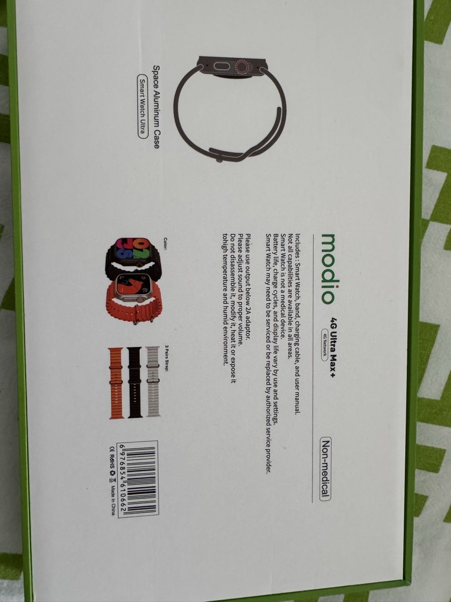 Smartwatch: Modio 4G Smartwatch - Inkl. 3 Armbänder, Neu – Nuovo e nell'imballaggio originale da zürich venduto da sel_c7gk 2