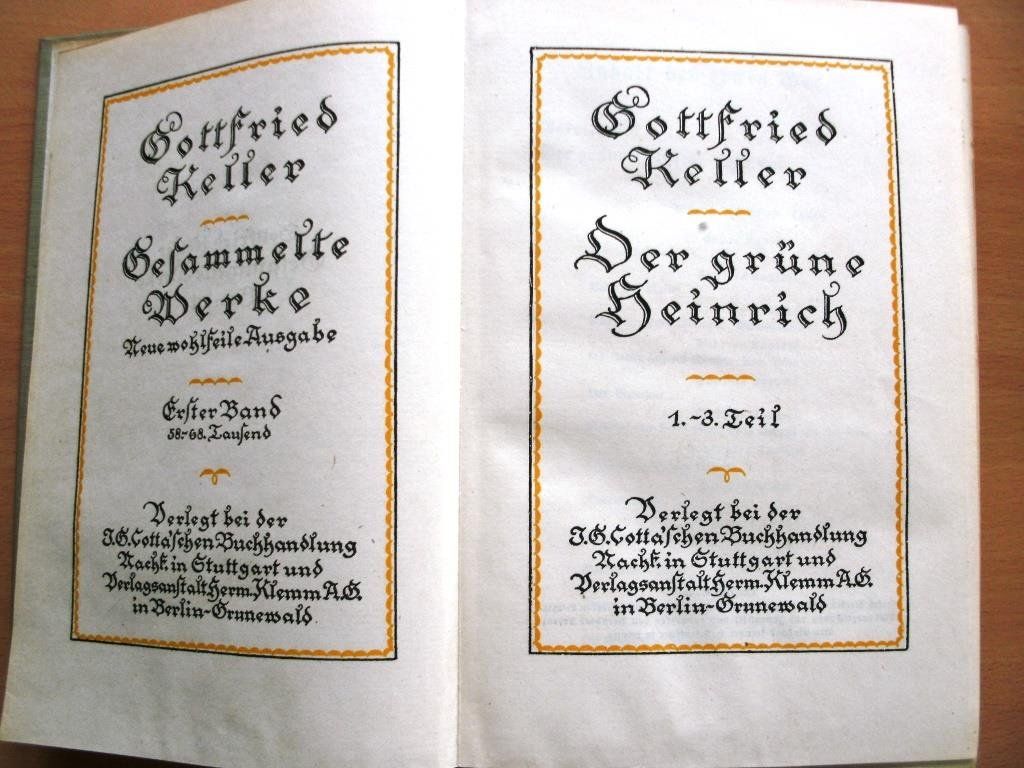 Libri: Gottfried Keller - Gesammelte Werke – Usato da Grenchen venduto da Kogi7 4