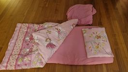 8tlg.Kinder-Matratze,Molton,Kissen,Duvet,Bezug,2Fixleintüche