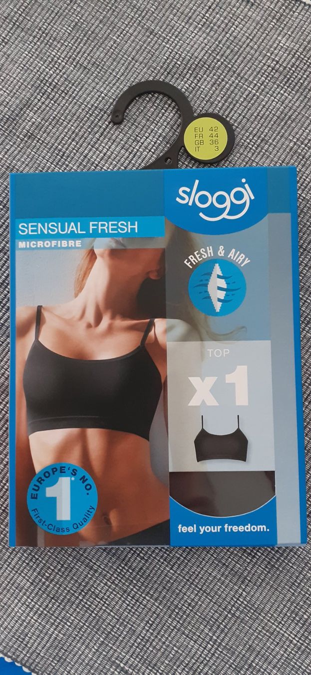Sloggi Top: neues sloggi-Top, schwarz, Grösse 42 - microfibre – Nuovo e nell'imballaggio originale da Staufen venduto da Silbermond1A
