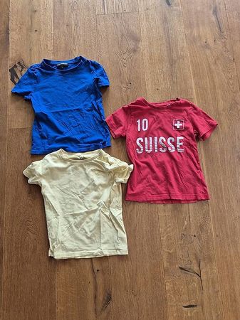 3x Kinder T-Shirt Grösse 110