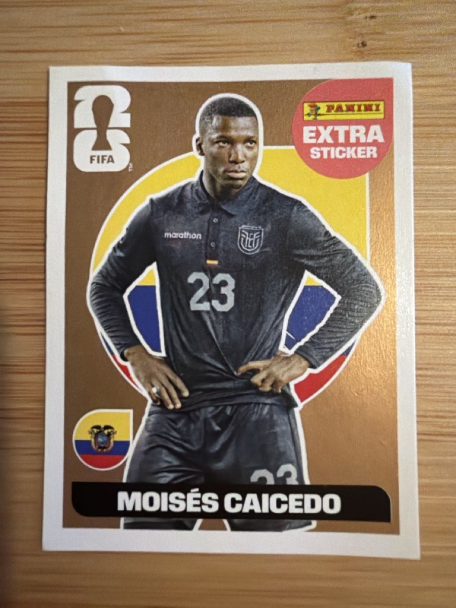 Panini Cartes à collectionner: Panini Extra Sticker 2026 - MOISÉS CAICEDO – Neuf (Voir description) à Hombrechtikon par sg8667