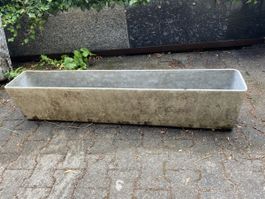 Rechteckiger Eternit-Blumenkasten, groß