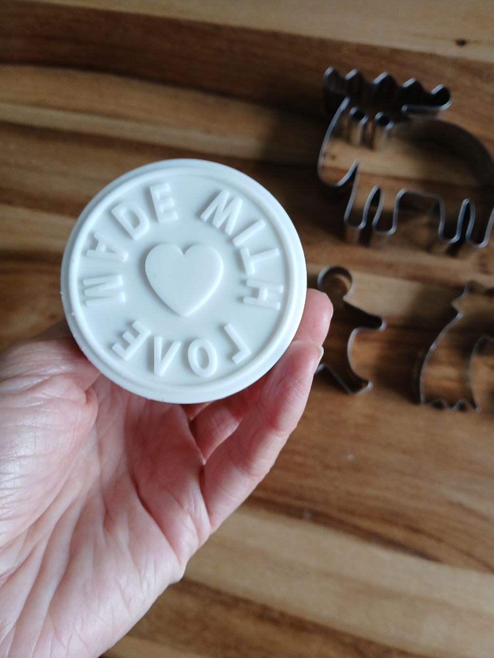 Sciablone: 6 Christmas Cookie Cutters +Stamp Set – Usato da Dübendorf venduto da LoRi-2026 1