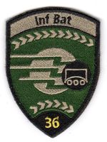 Badge Inf Bat 36 schwarz