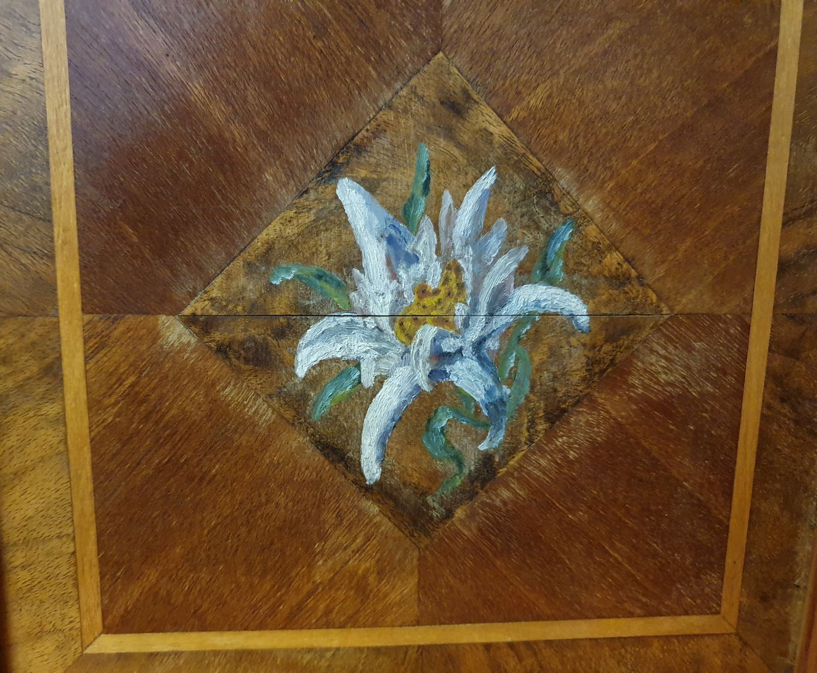 Poster & Bilder: antikes Holz Bild "Edelweiss" – Gebraucht aus Muri AG von spezielle_geschenke 1