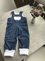 Jersey Babylatzhose 74 in Jeans Optik