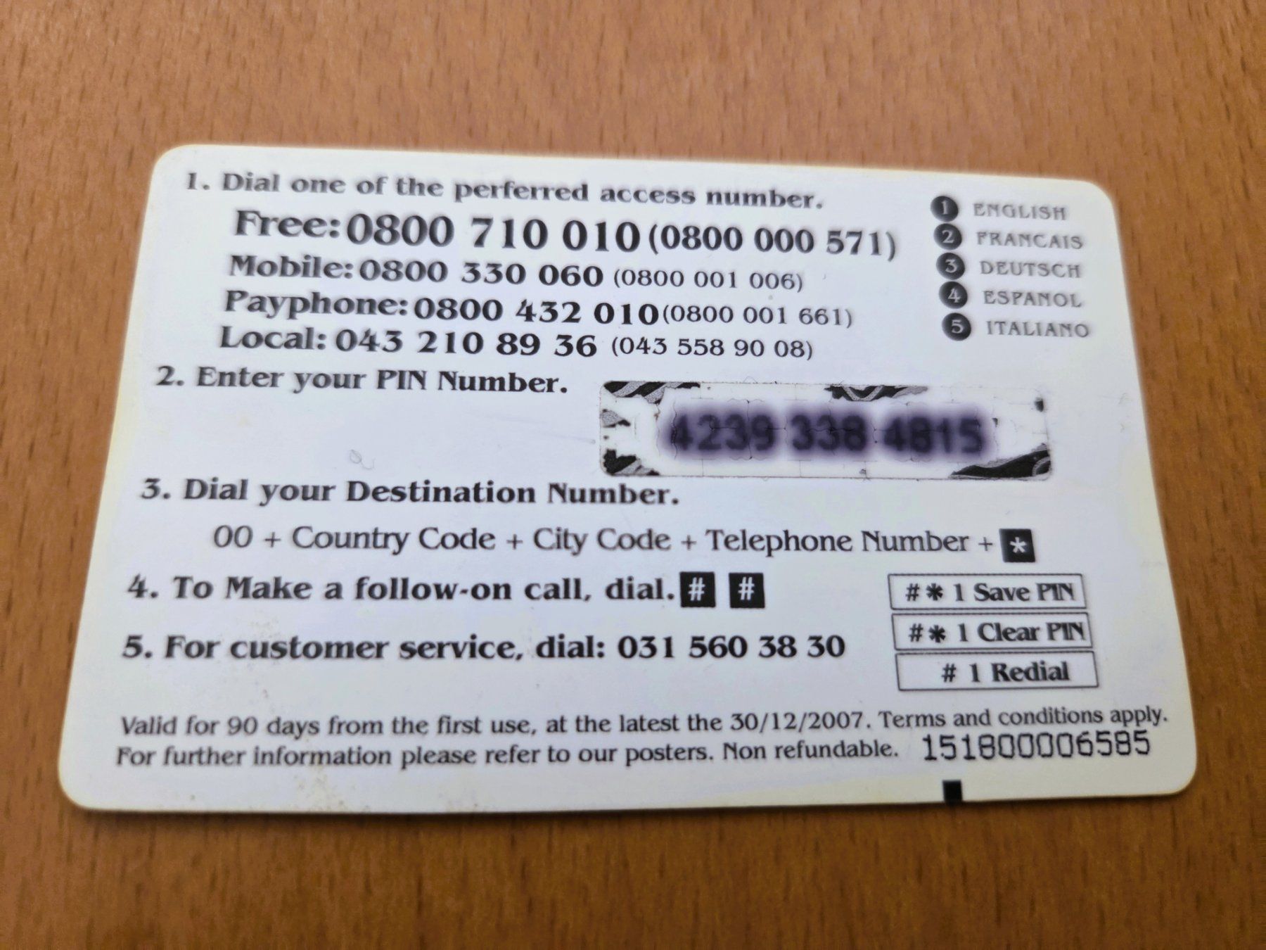 Schede telefoniche: PREPAID - SCHWEIZ – Usato da Brüttisellen venduto da Nighttrain 1