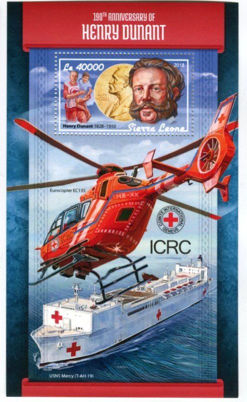 Alle Briefmarken: Block "Rotes Kreuz". Sierra Leone – Neu und originalverpackt aus Basel von Butsch5