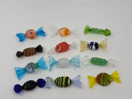 Dekorative Bonbons aus Glas