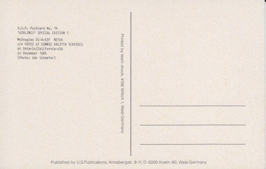 Cartes postales: Dc-8, Kalitta – D'occasion à Zuerich par OceanLinerPostcards 1