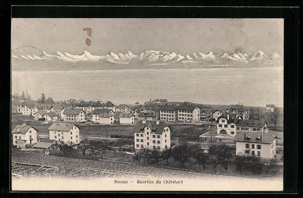 Cartoline postali: AK Peseux, Quartier du Chatelard, 1899 – Usato da Berlin venduto da bartko-reher