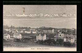 AK Peseux, Quartier du Chatelard, 1899