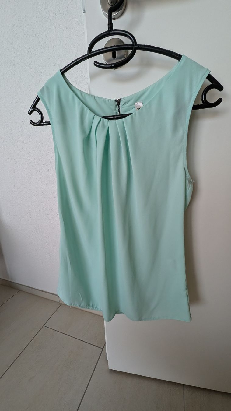 Camicette: Bluse mintgrün ärmellos XS – Usato da Ganterschwil venduto da Nike18