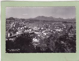 Luzern mit Rigi vom Gütsch aus