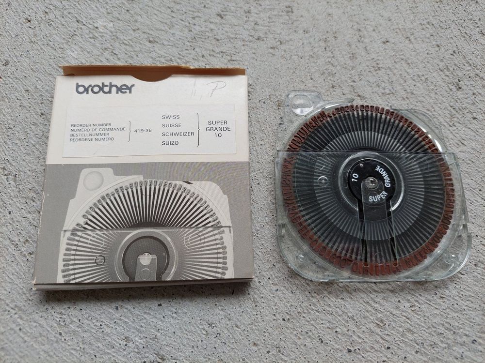 Super Grande II 10 Brother Typenrad 422-08 von raro