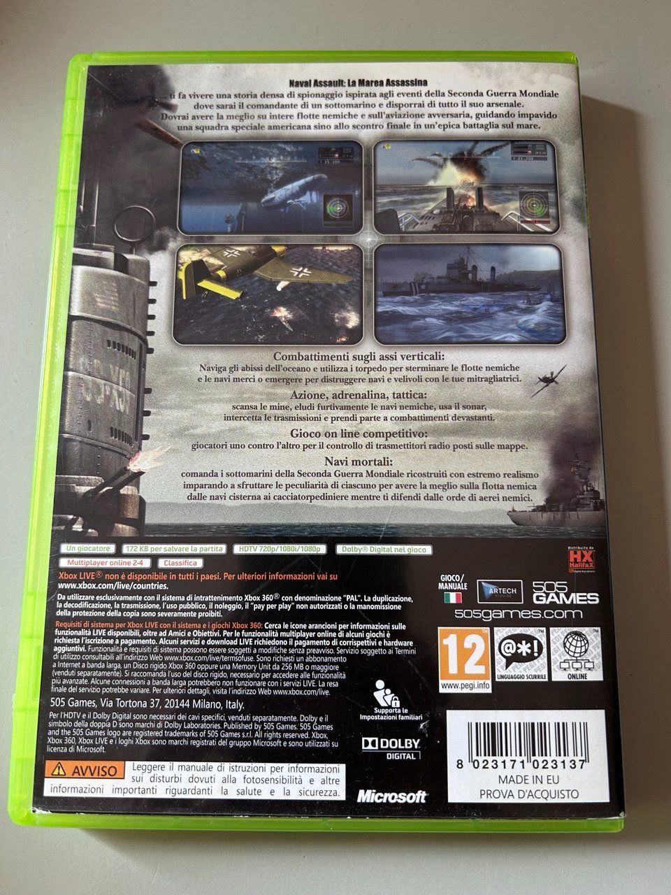 Microsoft Spiele: Naval Assault: La Marea Assassina per Xbox 360 – Gebraucht aus Giubiasco von LorisVale 1