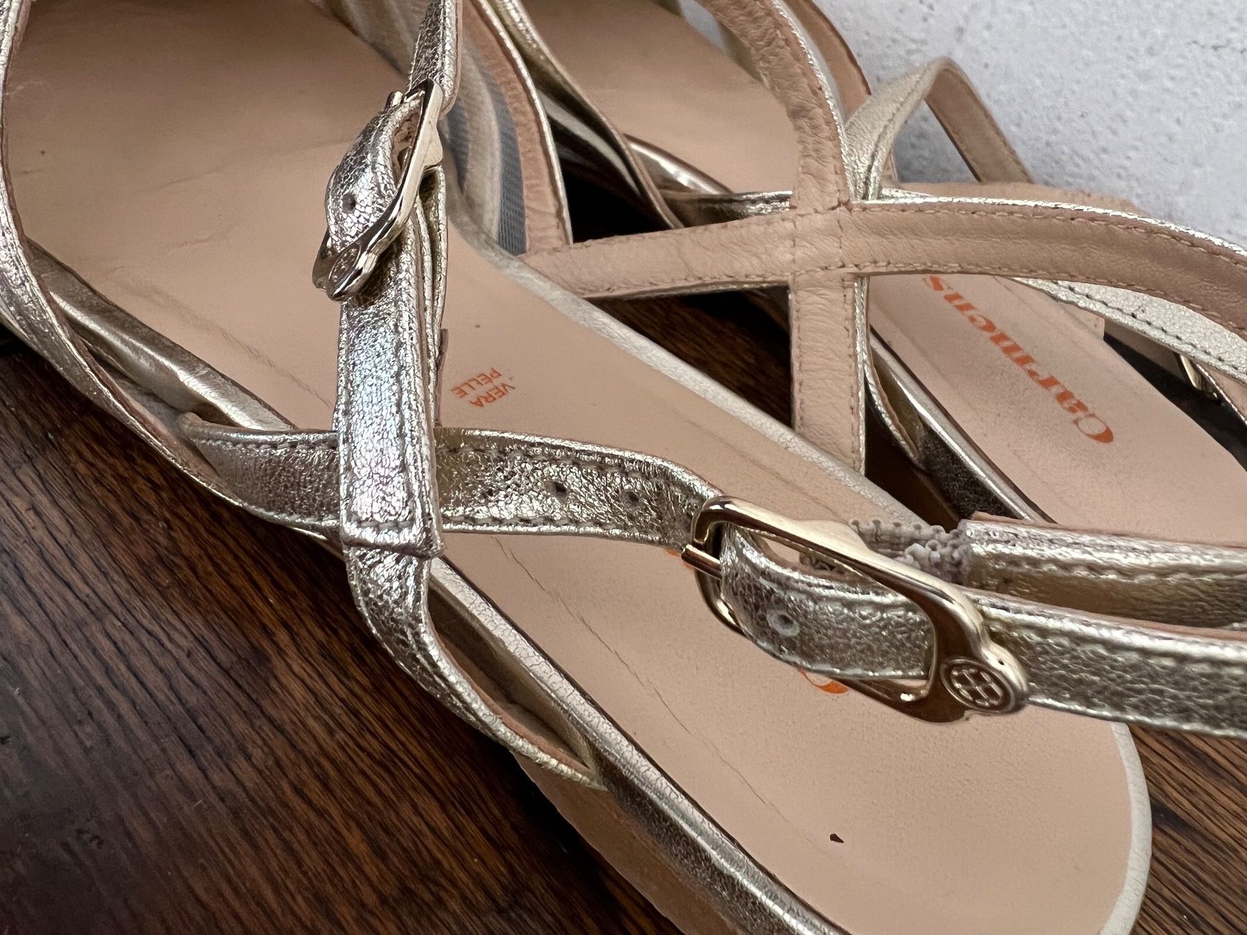 Scarpe da donna: Carmens ballerina slingback oro – Usato da Lausanne venduto da dia_xs9l 3