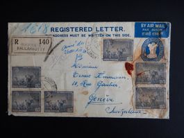 Indien Brief von 1960 in die Schweiz