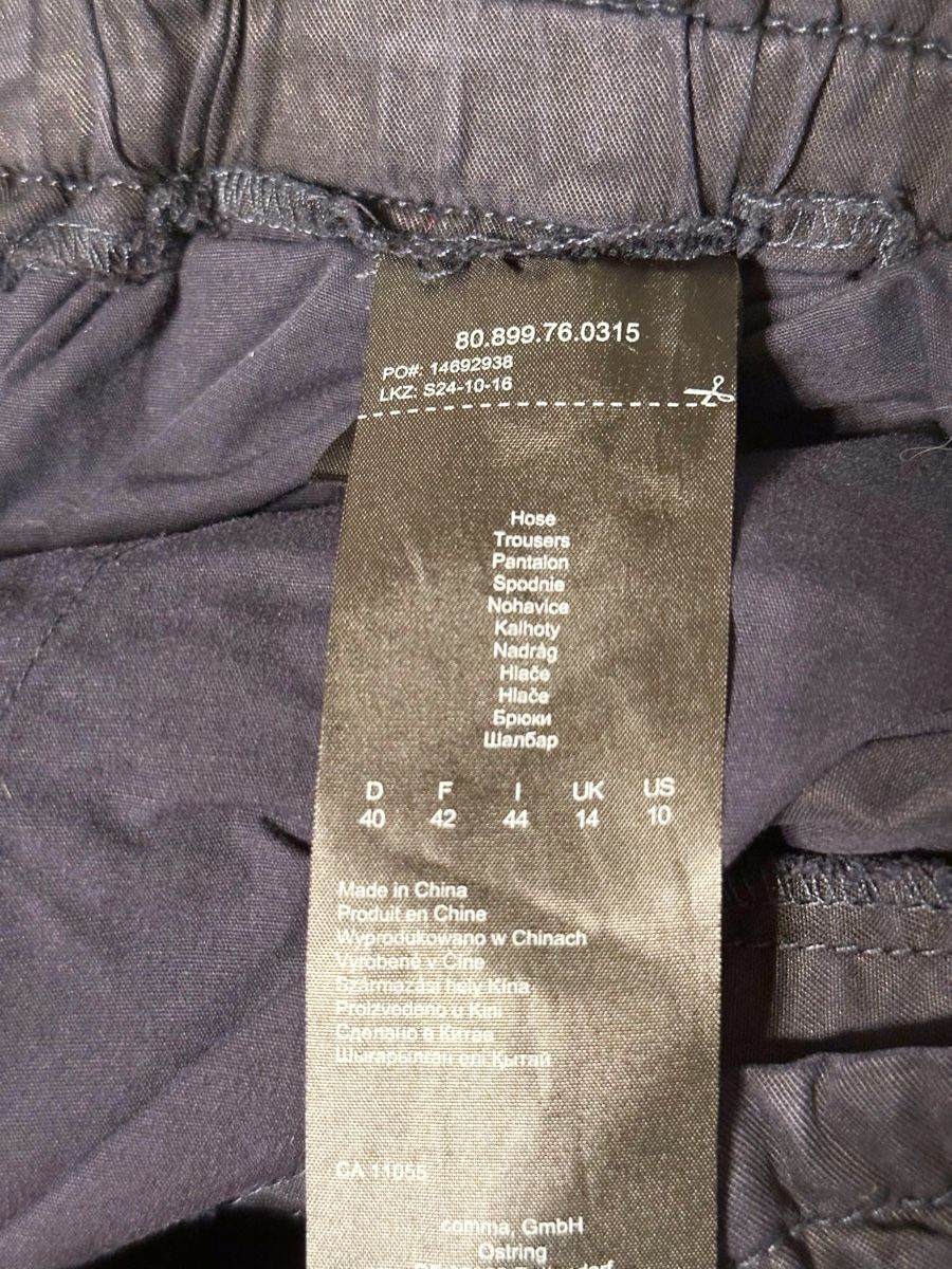 Comma Hosen: Comma, Damen Stoffhose Gr. 40 dunkelblau – Gebraucht aus Eglisau von Brewster1 3
