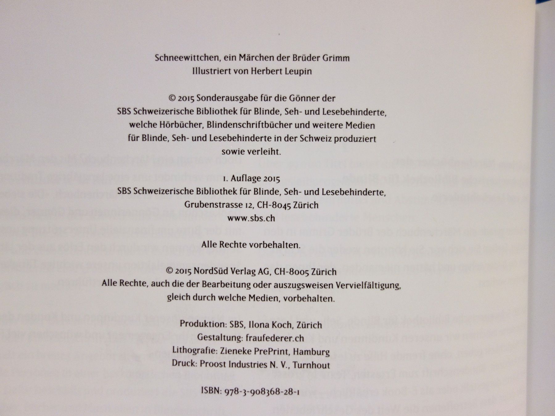 Bücher: Schneewittchen, Brüder Grimm, Herbert Leupin NEU TOP – Neu (gemäss Beschreibung) aus Kerzers von wisaundso 2
