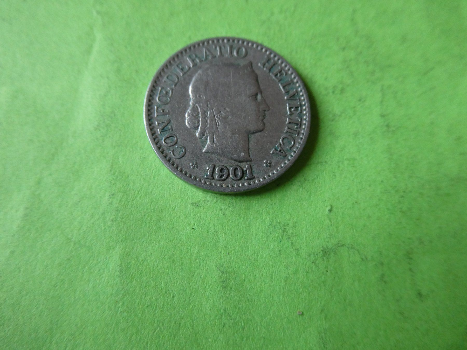 Tutti le monete: Schweiz 1901, 10 Rappen – Usato da Hinterforst venduto da Rohusri