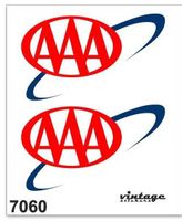 AAA Racing Aufkleber Sticker 2teilig 92x46mm NEU