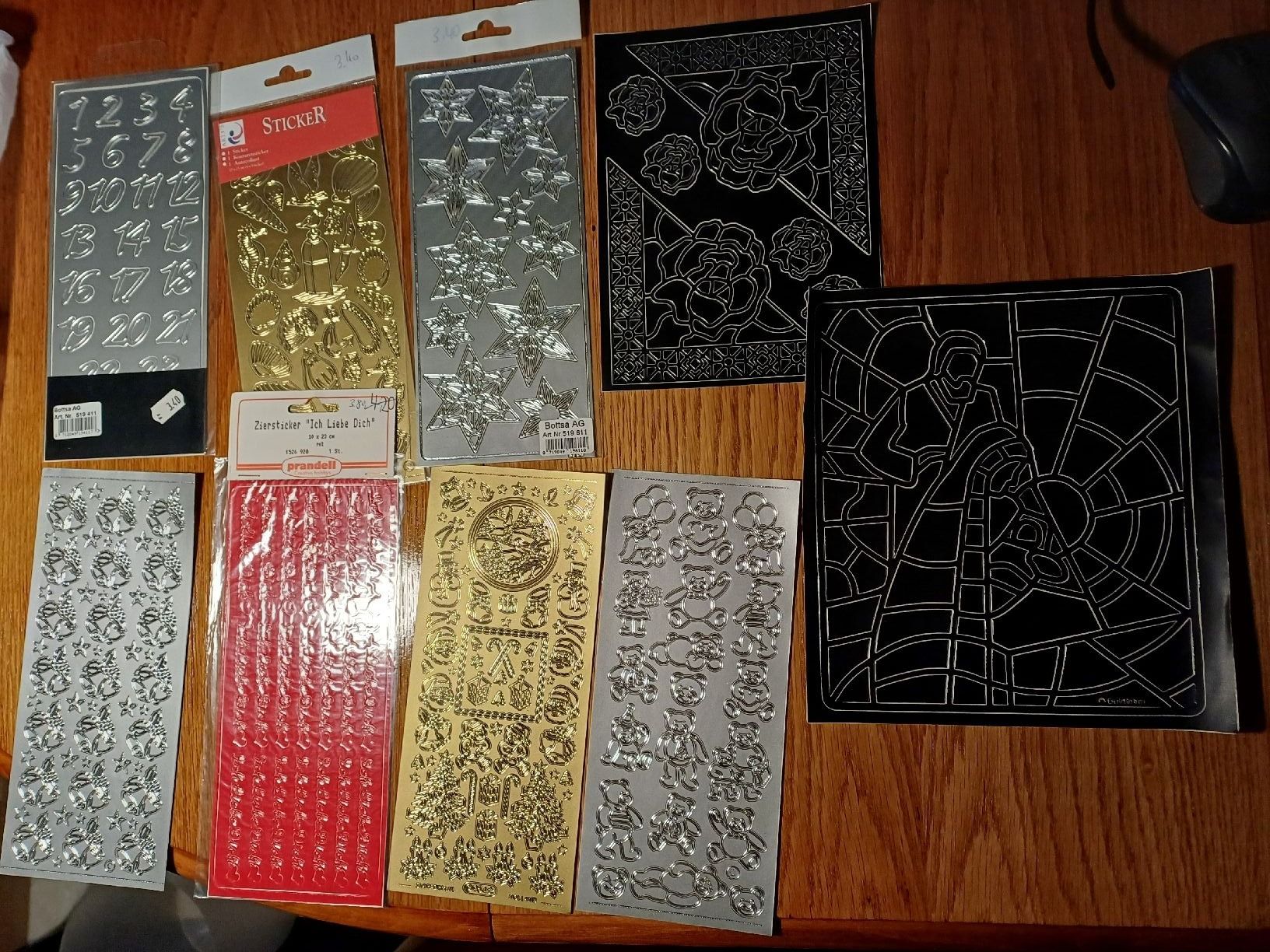 Autocollants: 9 Bögen Klebesticks – Neuf (Voir description) à Gächliwil par lesidees